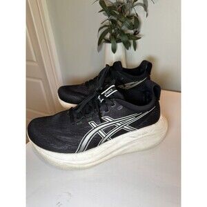 ASICS Gel-Nimbus 26 Black White Wide Running Walking Shoes Women Sneaker Size 7